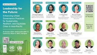 High-level Policy Dialogue | Enhancing Urban Governance Practices in Asia-Pacific