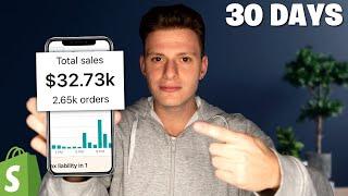 How I Made $32,000 in 30 Days Dropshipping With NO MONEY