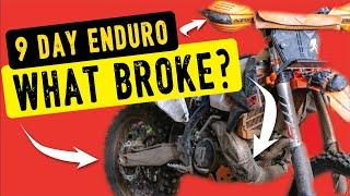 180h Beat Up KTM Bike Check, What Broke After 9 Day Hard Enduro Trip