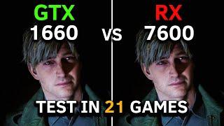 GTX 1660 6GB vs RX 7600 | Test in 21 Games | Is the Upgrade Worth it? | RYZEN 5 5600 | 2025