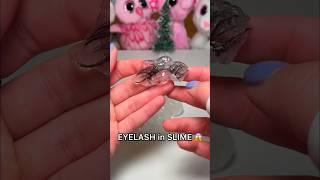 *RESULTS* Mixing MY EYELASHES into SLIME! ️ rip diy fidget