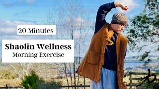 20 Minutes | Shaolin Morning Wellness - Qi Gong, Stretching & Standing Meditation 