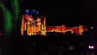 Light show at the Royal Exhibition building - Melbourne White Night