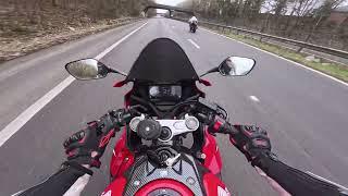 honda cbr 650r vs yamaha fzr 600 (250 kmh!!) top speed