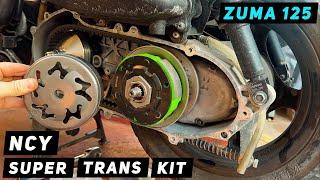 Yamaha Zuma 125 - NCY Super Transmission Kit Installation | Mitch's Scooter Stuff