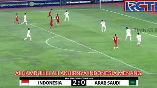 ALHAMDULILLAH 3POIN !! INDONESIA VS ARAB SAUDI ▪️kuaifikasi piala dunia2026 round 3