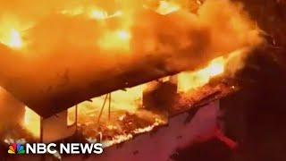 Multiple homes on fire in Studio City