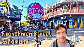 Frenchmen Street New Orleans Walking Tour + Marigny (4k)