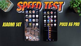 POCO X6 PRO VS XIAOMI 14T Speed Test