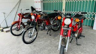 Trung Lê xe cổ xả xe ss50e 1971,67 lên cl50,Suzuki m15