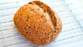 Delicious, Healthy Bread for Breakfast | Healthy Sourdough Bread Recipe! High Protein, High Fiber!