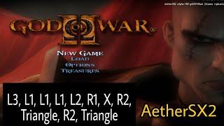 Unlock Everything Within a Seconds God of War 2 (Cheat Codes For ps2 & Aether SX2)