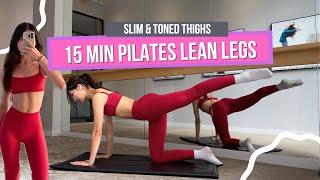 15 MIN PILATES SLIM LEGS + ROUND BUTT WORKOUT - no repeat / no jumping / burn fat + tone muscle