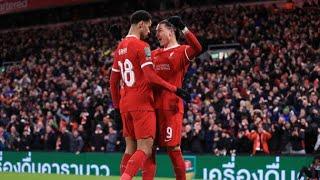 Darwin Nunez assist two goals in just 3 minutes vs Fulham #eflcup #liverpool #fulham #football