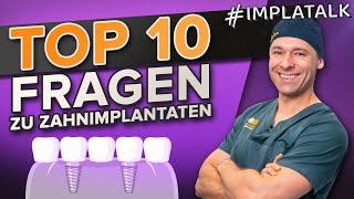 Die 10 häufigsten Fragen zu Zahnimplantaten - Ablauf, Kosten, Risiken uvm.