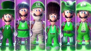 Luigi's Mansion 3 - All Luigi Outfits + ScareScraper Themes