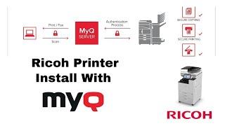 Ricoh printer connect with myq Print solution software | | Print management software,