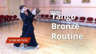 Tango Bronze Level Choreography | Natural Promenade Turn to Rock Turn