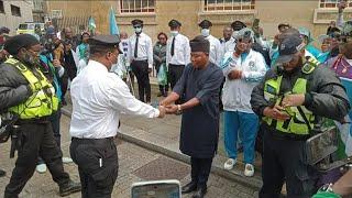 OLOYE SUNDAY IGBOHO STORMED THE BBC BUILDING IN LONDON FOR YORUBA NATION