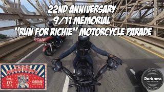 2023 NYC "Run for Richie" 9/11 Memorial Ride (22nd Anniv.) ending at Indian Larry's Block Party
