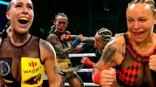 MMA fight Taylor Starling vs Jade Masson Wong - a vicious knockdown