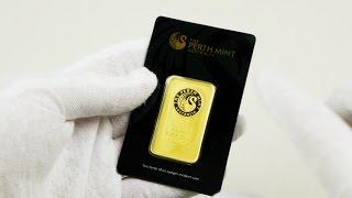 Australian Perth Mint 1 oz Gold Bar Unboxing!