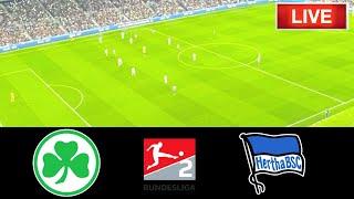 Hertha Berlin vs. SpVgg Greuther Fürth Spiel Live Score |  Live-Stream zum Spiel der 2. Bundesliga