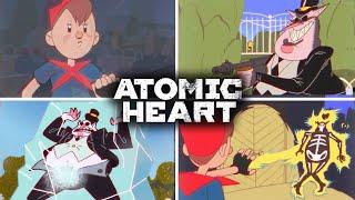 Atomic Heart - All Skill and Upgrade Cartoon Soviet Boy Animations (4K)