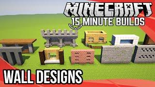 Minecraft 15-Minute Builds: Wall Designs