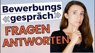 Deutsch lernen: Bewerbungsgespräch │ Wichtige Fragen und Antworten │ Deutsch sprechen B2 C1 C2