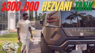 Billionaire Cheddar's $300,000 BULLETPROOF Rezvani Tank Pimp! | (Nana Kwame Bediako - FJC)