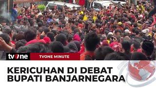 Debat Pemilihan Bupati Banjarnegara Diwarnai Adu Jotos Antar Pendukung Paslon | tvOne Minute