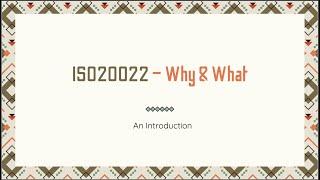 An Introduction to ISO20022