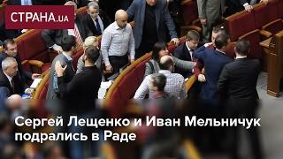 Сергей Лещенко и Иван Мельничук подрались в Раде