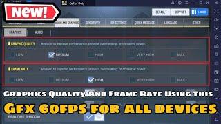 *NEW* GFX 60FPS ENABLE GRAPHICS QUALITY AND FRAME RATE IN COD MOBILE SEASON 6 | NO Bug 100 %