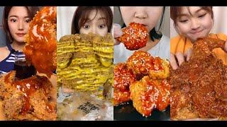 ASMR Chinese Mukbang Fried Chicken炸鸡吃播［Eating Sounds］