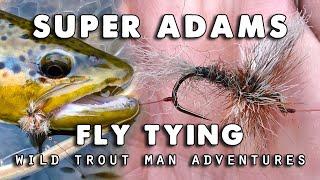 Fly Tying Super Adams Dry Fly (bonus footage)