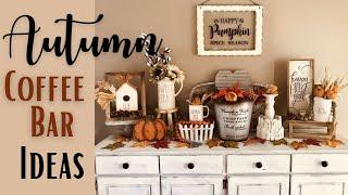 Autumn Coffee Bar Decorating Ideas