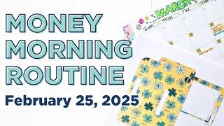 Money Morning Routine | March Budget Prep