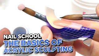 YN NAIL SCHOOL - Basics of Acrylic Sculpting For Beginner Techs!