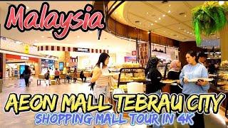 AEON Mall Tebrau City, Johor Bahru, Malaysia. Shopping Mall Tour in 4K Ultra HD.