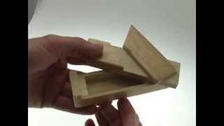 Solution for Secret Opening Box from Puzzle Master Wood Puzzles