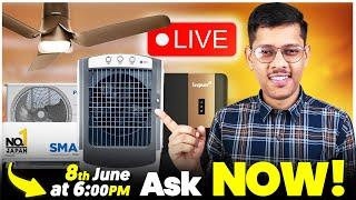  Live SumitYPF 8th June ️ Best AC in 2024 ️ Best BLDC Ceiling Fan ️ Best Water Purifier