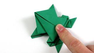 How To Make a Paper Jumping Frog - Origami Frog