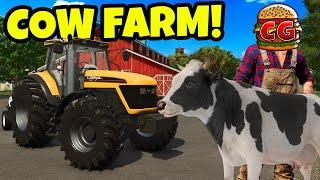 I Started a Cow Farm to Make BIG PROFIT in Farming Simulator 25!