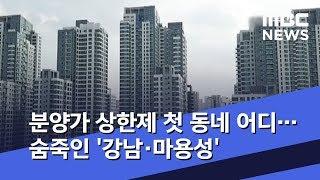 분양가 상한제 첫 동네 어디…숨죽인 '강남·마용성' (2019.11.01/뉴스데스크/MBC)