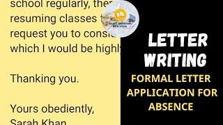 Letter writing || Application  to the Class teacher || Class 3 - 10 || @solicit education with syeda