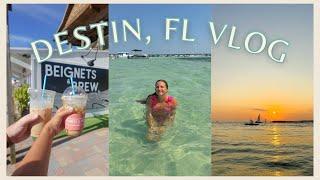 WEEK IN DESTIN, FL | exploring 30a, crab island, sunset dolphin cruise 