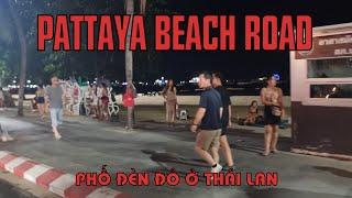 Visit Pattaya Beach Road: Nightlife activities on Thailand street for tourists & freelancers #travel