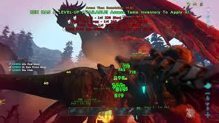 ARK Ragnarok boss fight 20 rexs only 5 survived